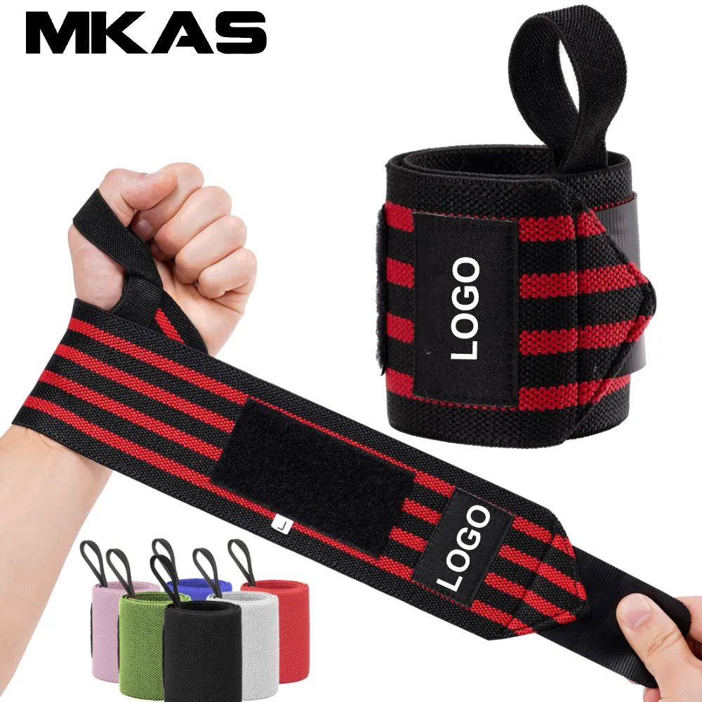 1 Pair Weight Lifting Wrist Wraps